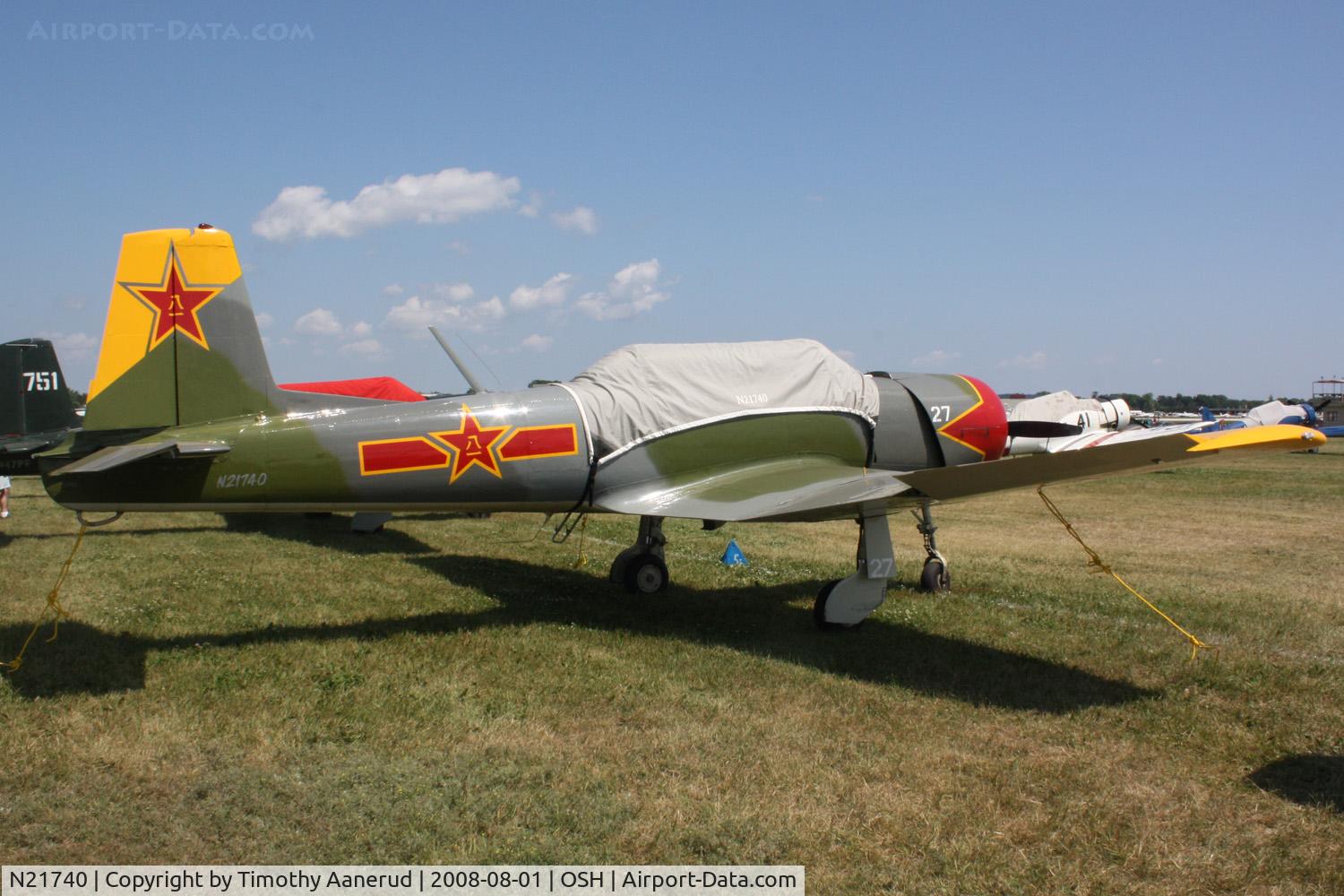 N21740, 1991 Nanchang CJ-6 C/N 3932005, EAA AirVenture 2008