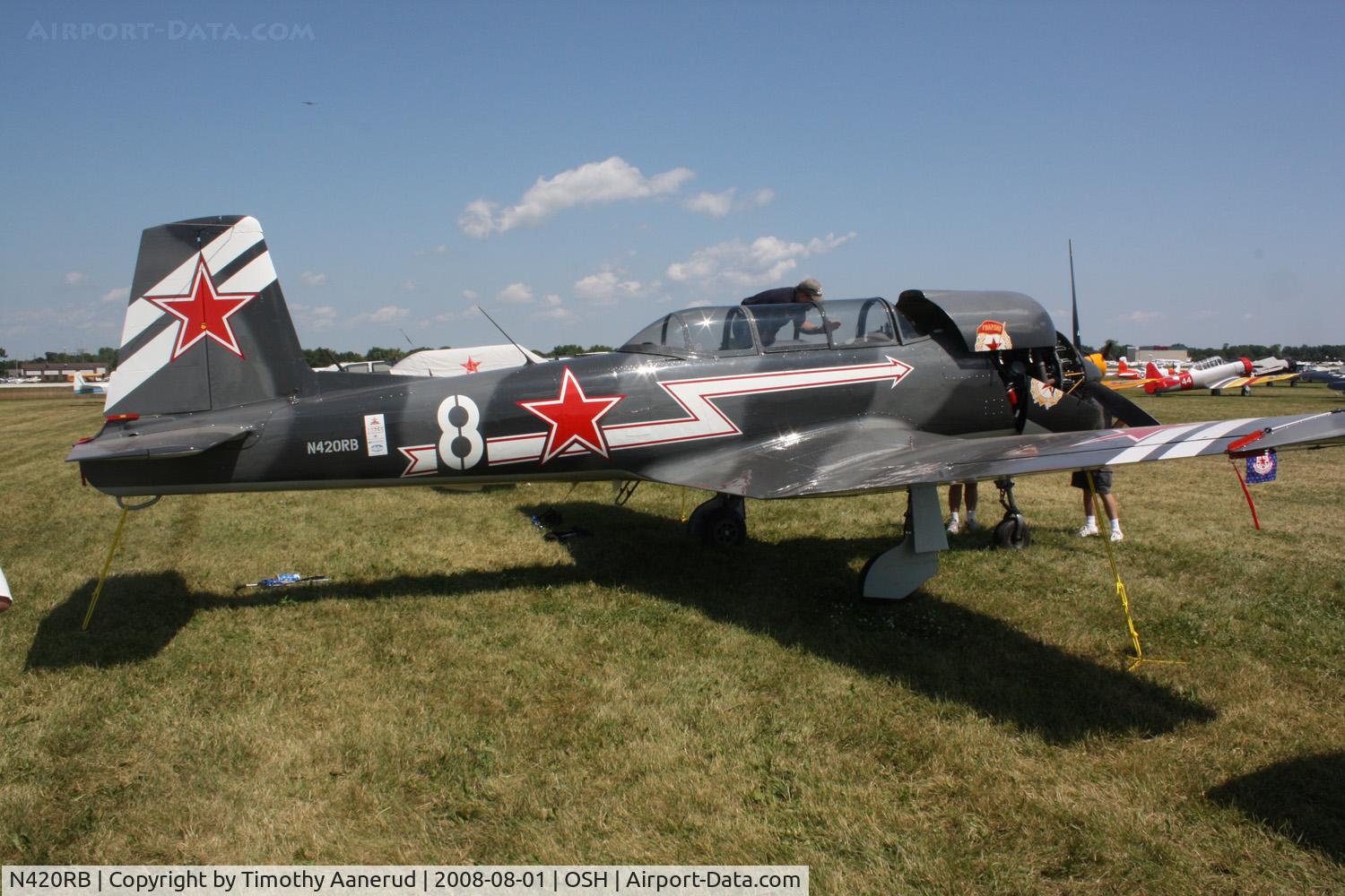 N420RB, 1972 Nanchang CJ-6A C/N 2132049, EAA AirVenture 2008