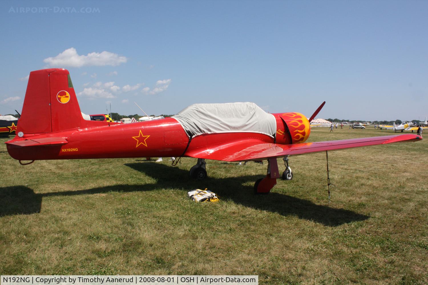 N192NG, 1975 Nanchang CJ-6 C/N 3051217, EAA AirVenture 2008, Flaming Mistress