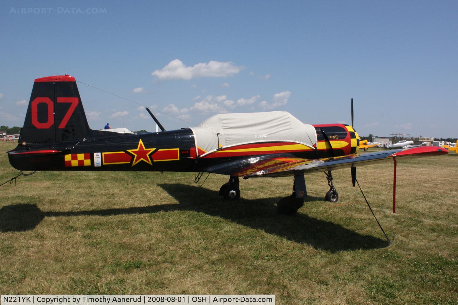 N221YK, 1968 Nanchang CJ-6 C/N 2432001, EAA AirVenture 2008