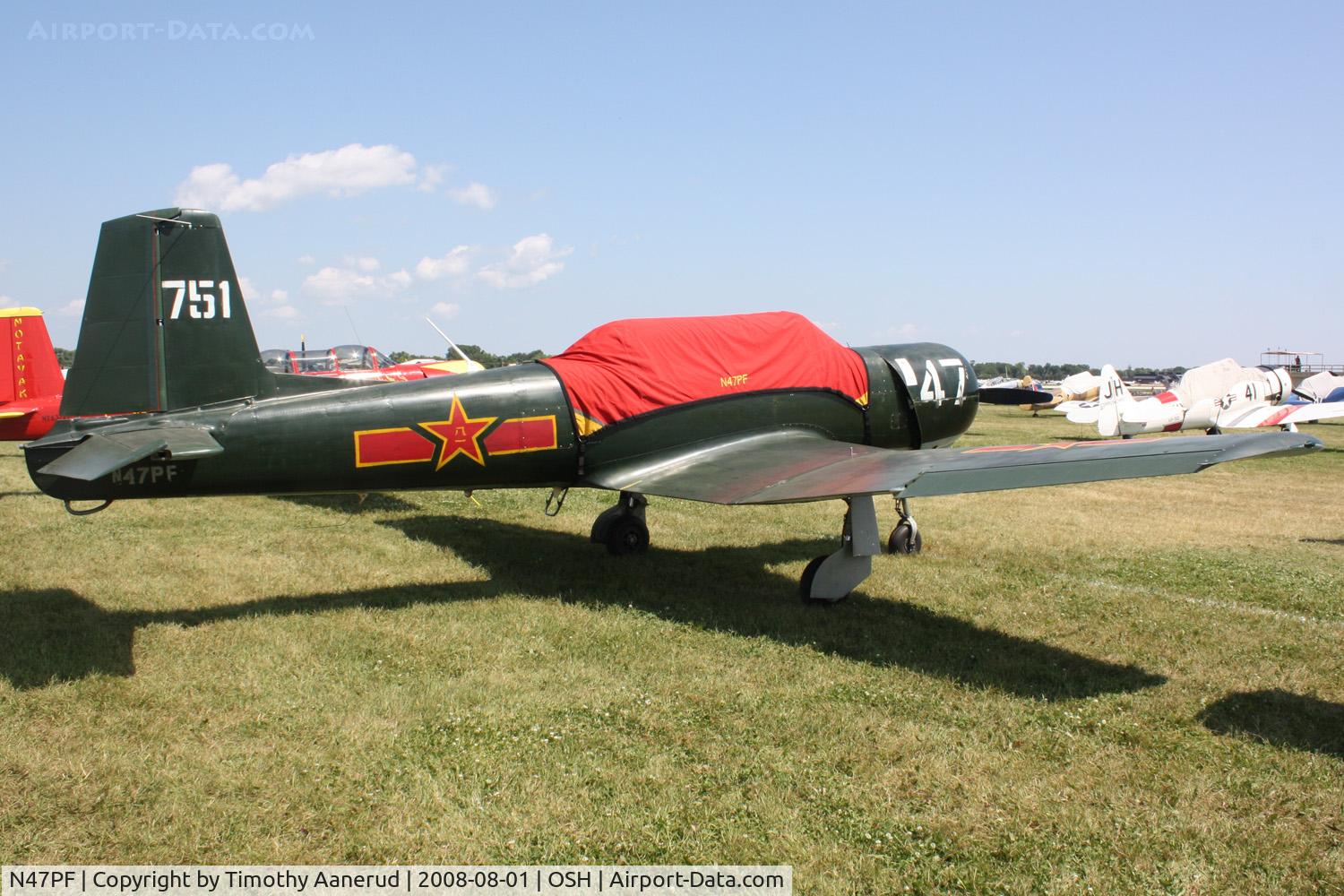 N47PF, 1983 Nanchang CJ-6A C/N 4032003, EAA AirVenture 2008