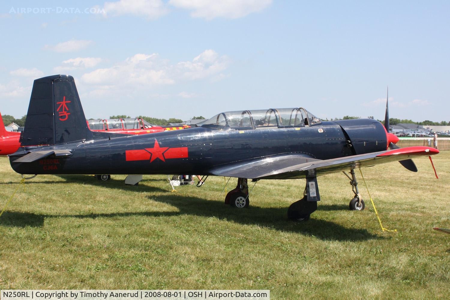 N250RL, 1968 Nanchang CJ-6A C/N 2432066, EAA AirVenture 2008, Warbirds 