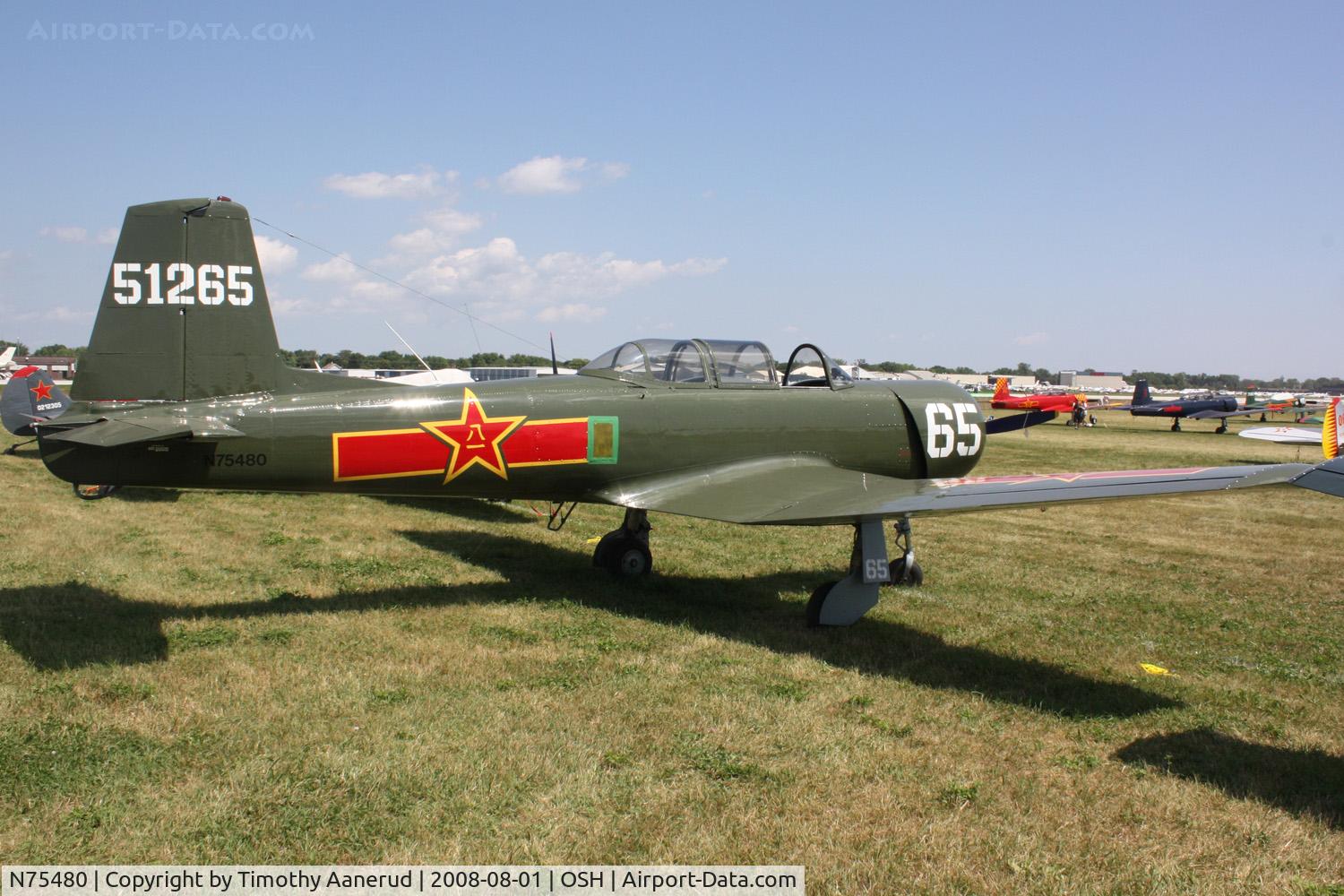 N75480, 1974 Nanchang CJ-6A C/N 2951265, EAA AirVenture 2008