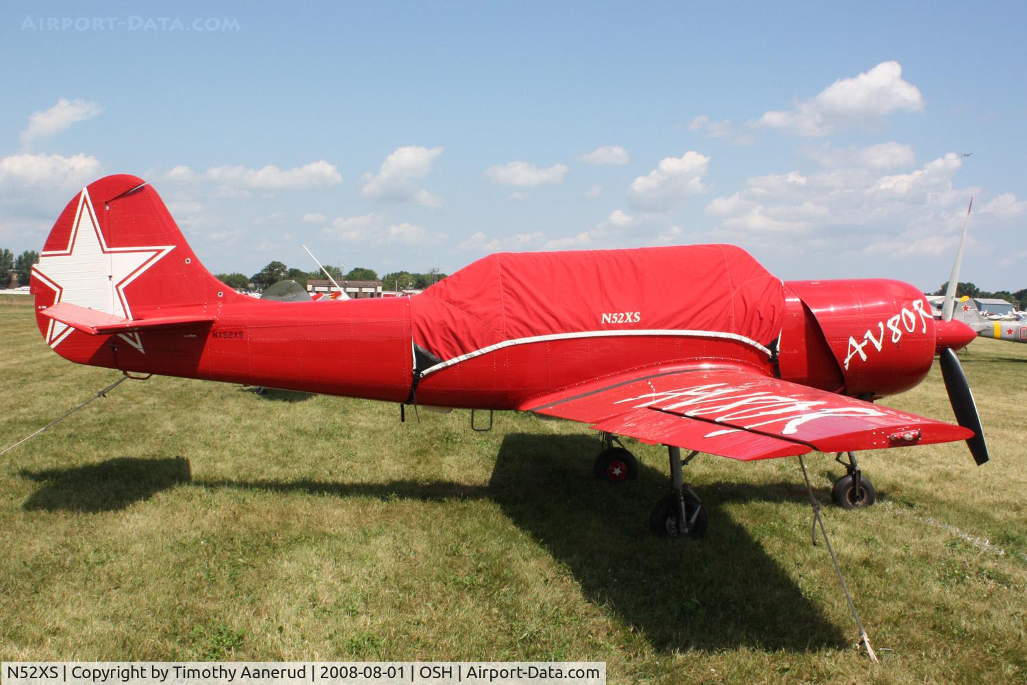 N52XS, Yakovlev (Aerostar) Yak-52W C/N 9912203, EAA AirVenture 2008