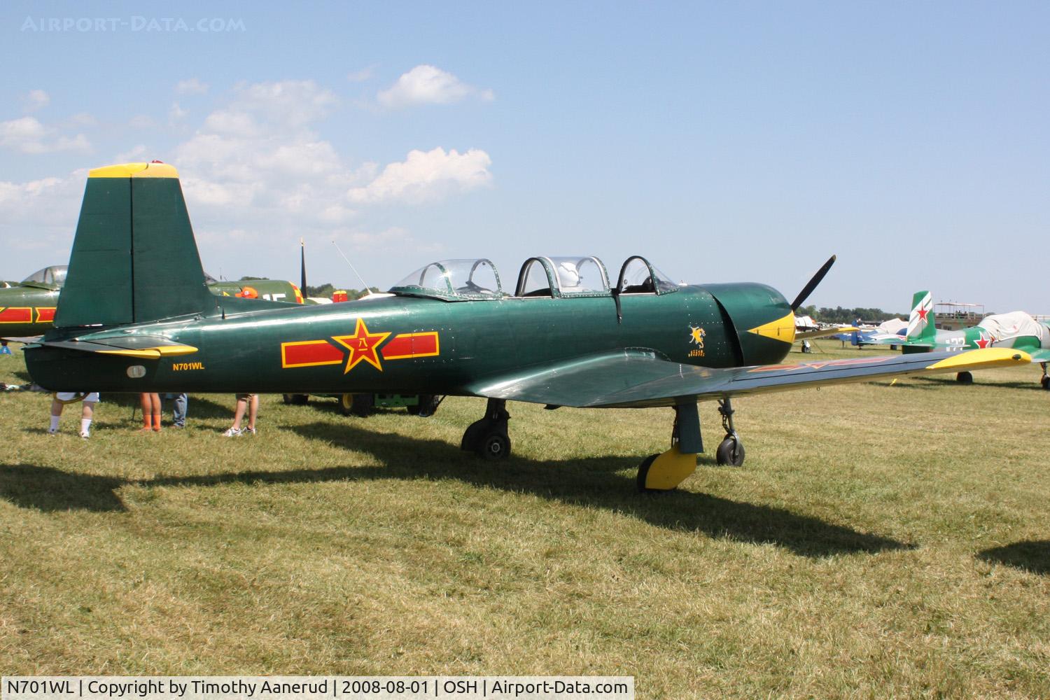 N701WL, 1975 Nanchang CJ-6 C/N 3051215, EAA AirVenture 2008