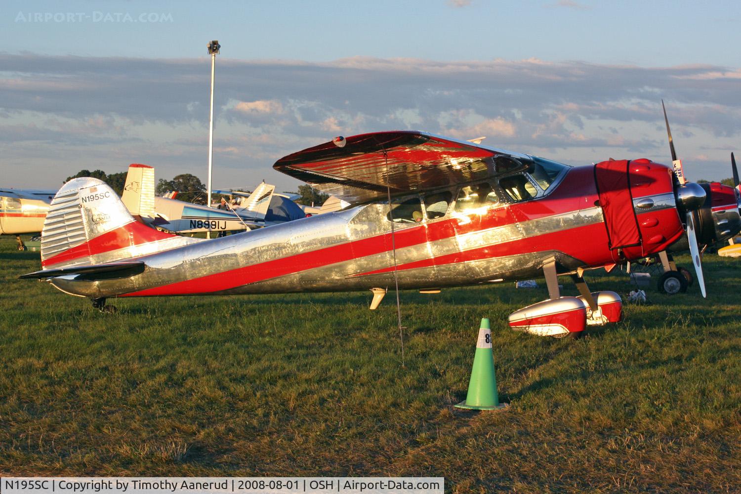 N195SC, 1949 Cessna 195 C/N 7402, EAA AirVenture 2008