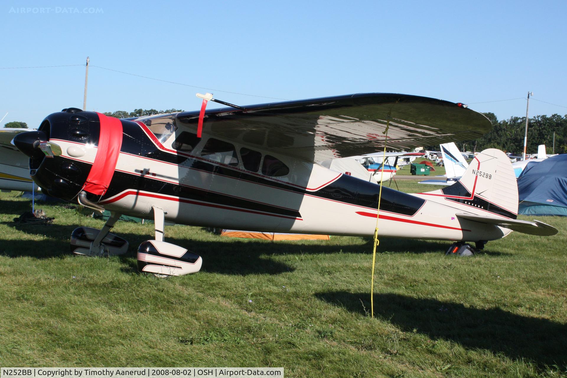 N252BB, 1950 Cessna 195A C/N 7571, EAA AirVenture 2008