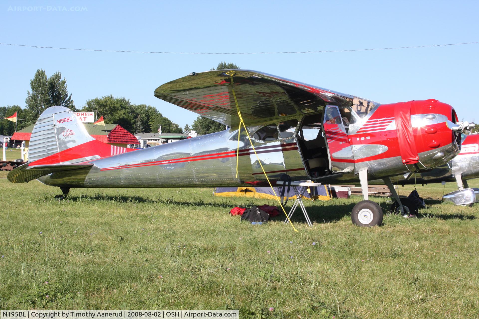 N195BL, 1952 Cessna 195 C/N 7872, EAA AirVenture 2008
