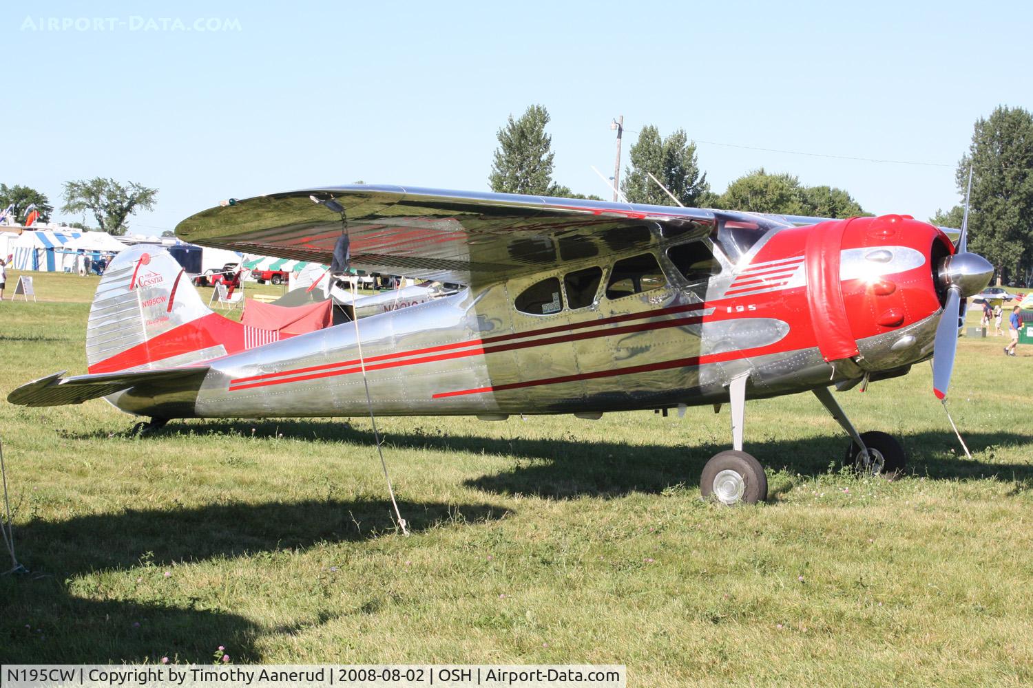 N195CW, 1954 Cessna 195B Businessliner C/N 16174, EAA AirVenture 2008