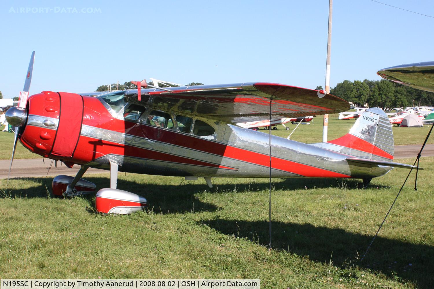 N195SC, 1949 Cessna 195 C/N 7402, EAA AirVenture 2008
