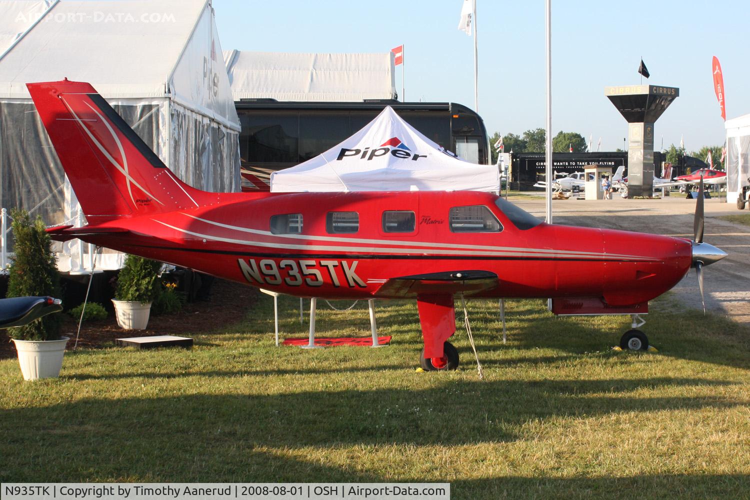 N935TK, 2008 Piper PA-46R-350T Malibu Matrix C/N 4692052, EAA AirVenture 2008, new PA46R-350T