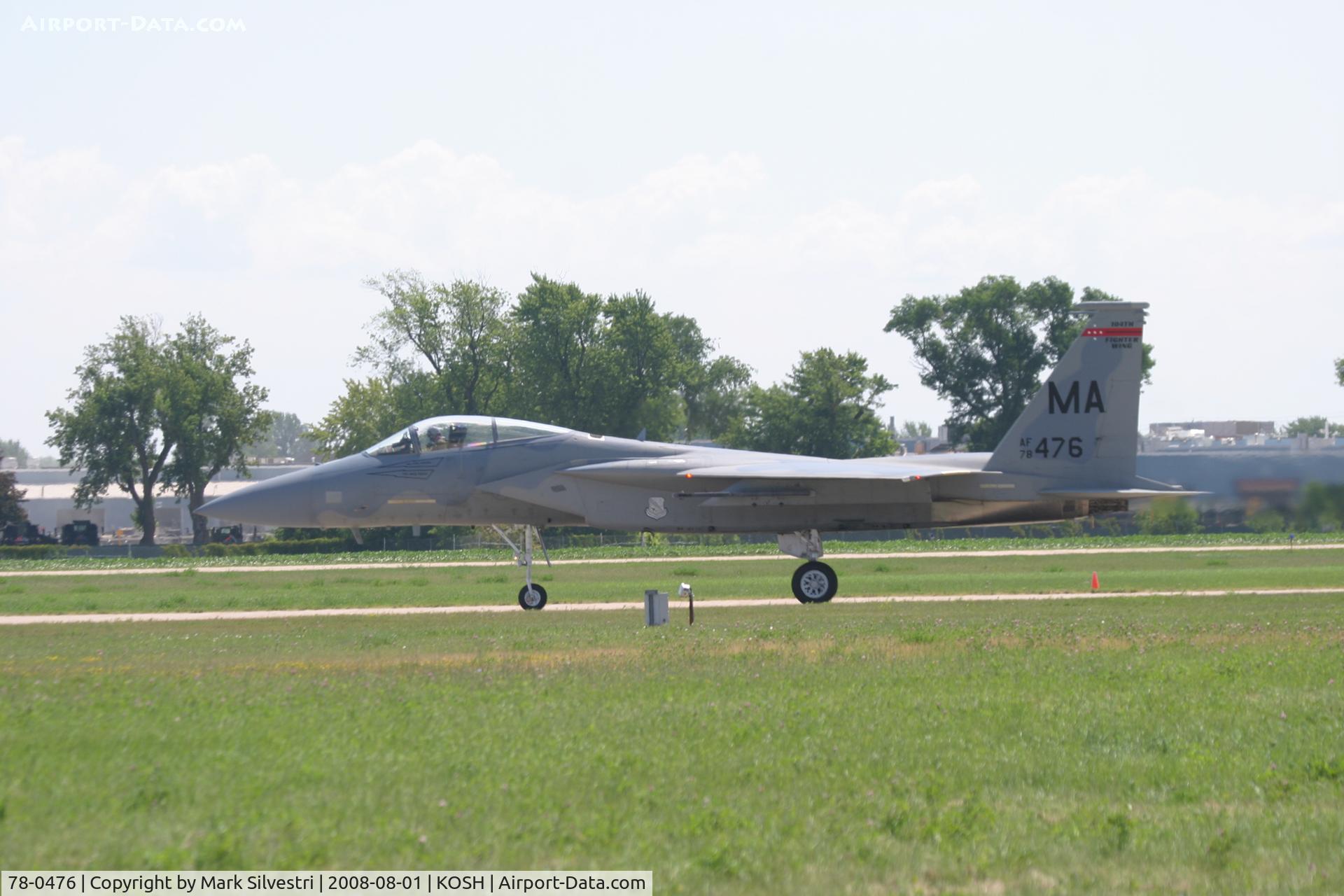 78-0476, McDonnell Douglas F-15C Eagle C/N 0455/C009, Oshkosh 2008