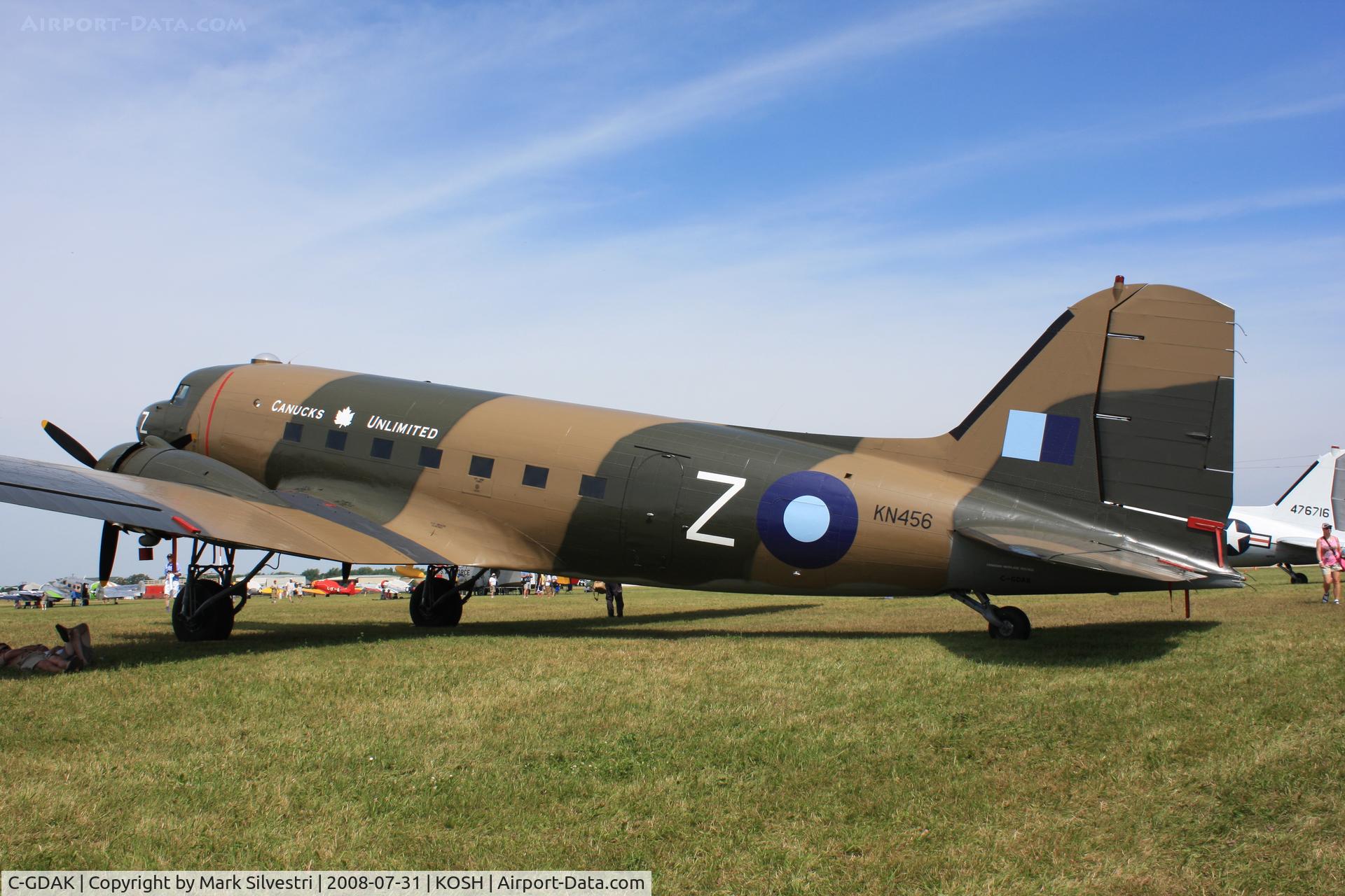 C-GDAK, 1939 Douglas DC-3-G202A C/N 2141, Oshkosh 2008