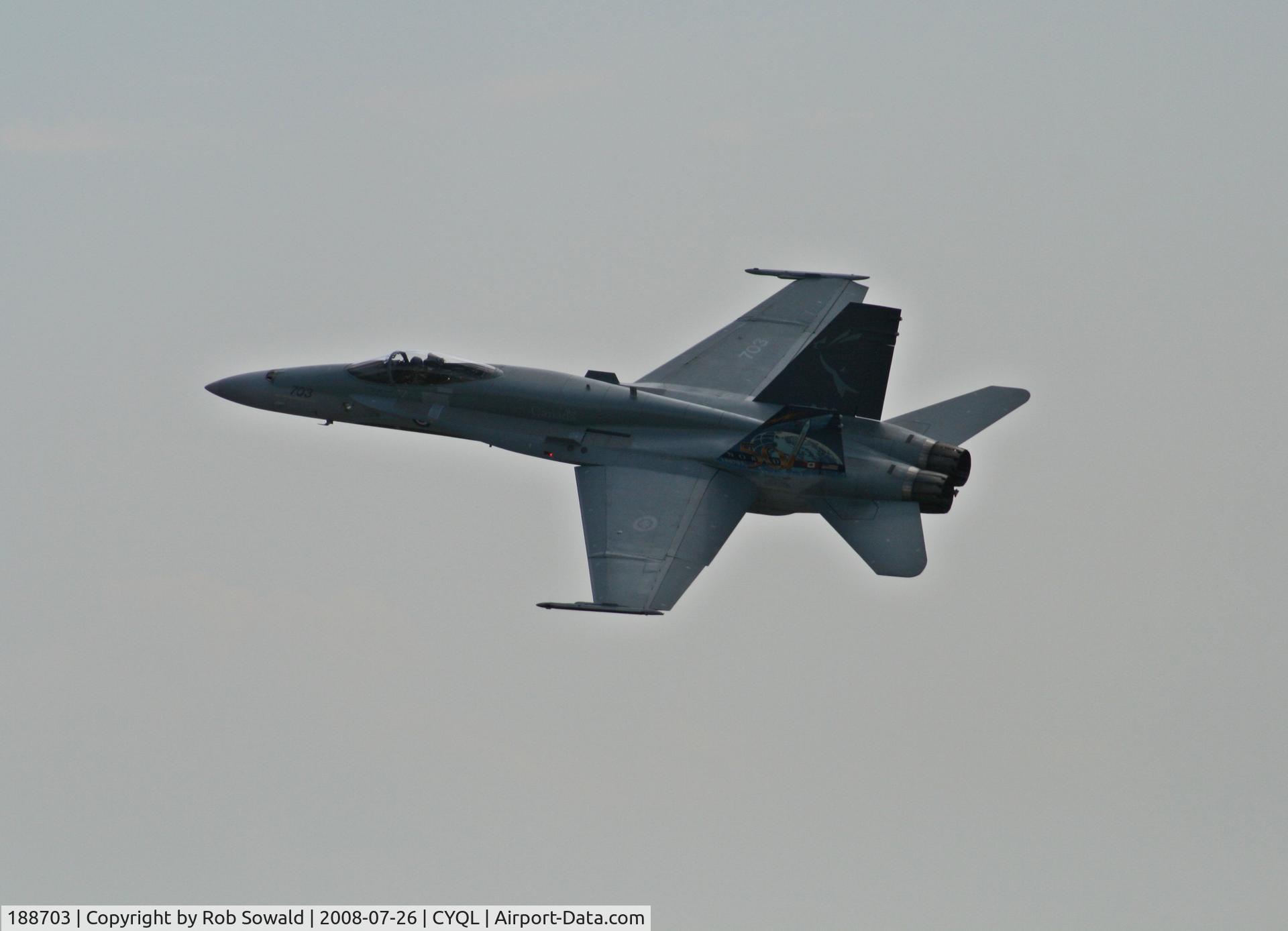 188703, McDonnell Douglas CF-188A Hornet C/N 0104/A073, Taken at the Lethbridge 2008 airshow.