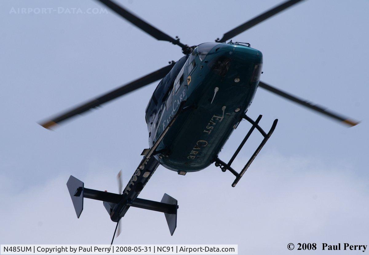 N485UM, Eurocopter-Kawasaki BK-117A-4 C/N 7129, Coming down