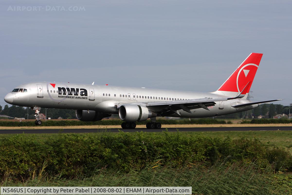 N546US, 1996 Boeing 757-251 C/N 26493, AMS Trip