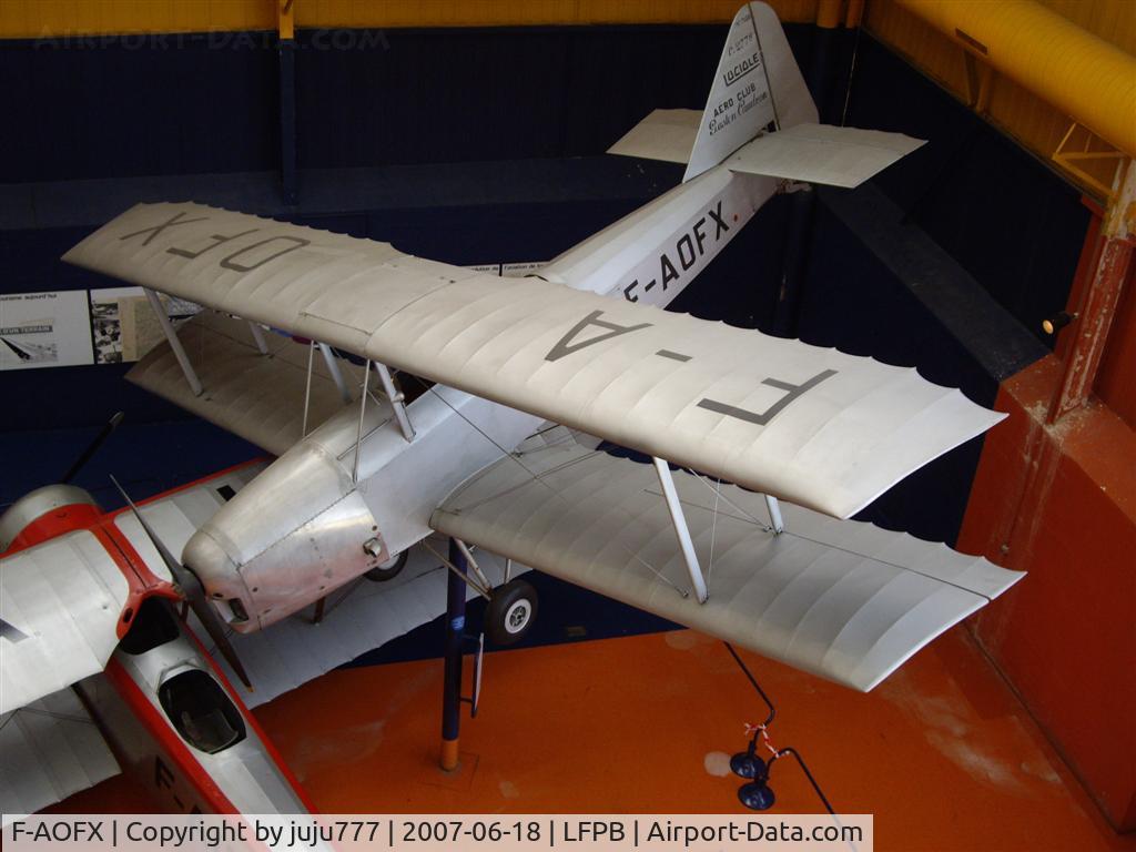 F-AOFX, Caudron C.277R Luciole C/N 7156/14, on display at Le Bourget Muséum