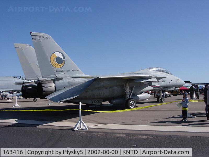 163416, Grumman NF-14D Tomcat C/N 600, US Navy F-14 WTS VX-30