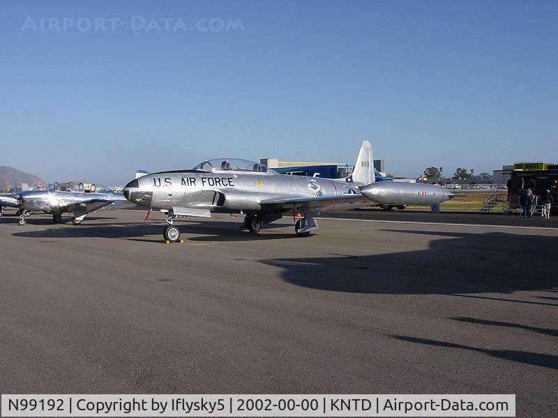 N99192, 1953 Canadair T-33AN Silver Star 3 C/N T33-118, T-33 Shooting Star