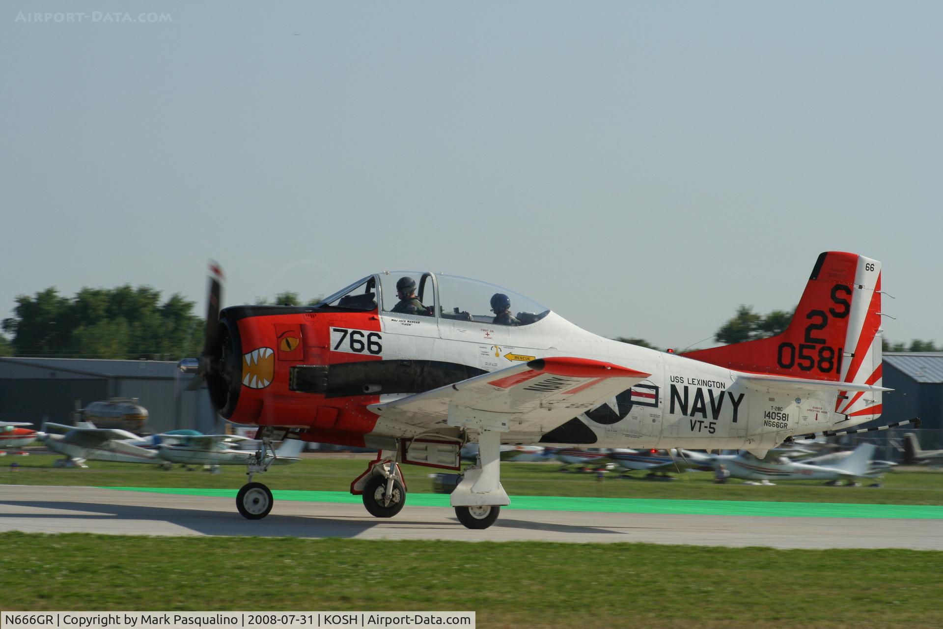 N666GR, 1958 North American T-28C Trojan Trojan C/N 226-158 (140581), North American T-28C
