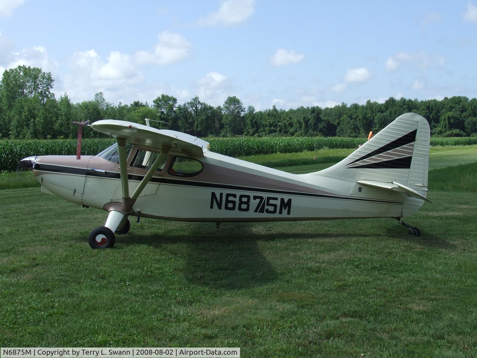 N6875M, 1948 Stinson 108-3 Voyager C/N 108-4875, Stinson 108-3 at home in Burt, NY.
