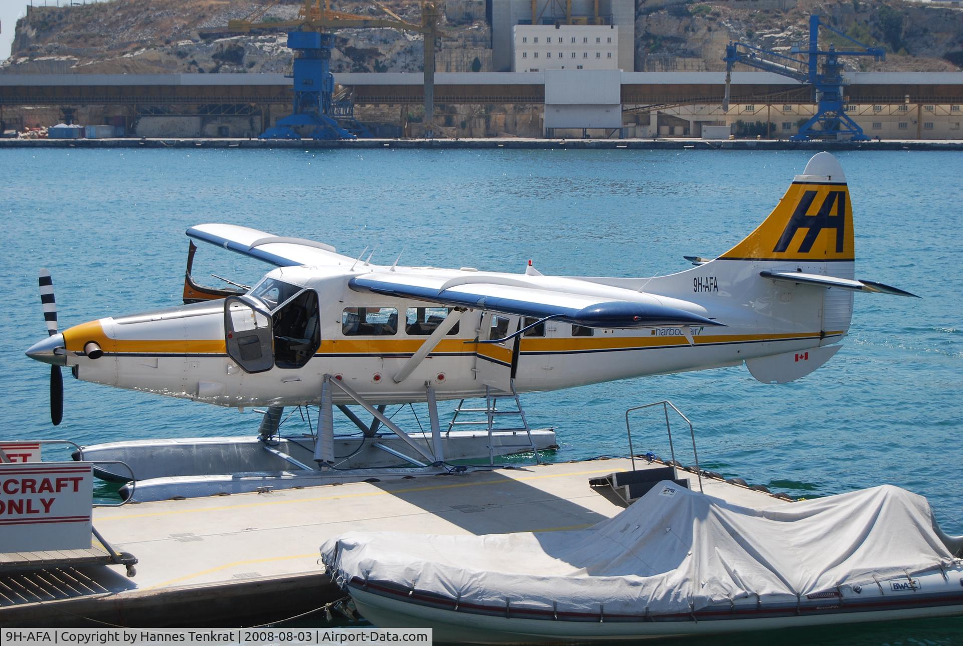 9H-AFA, De Havilland Canada DHC-3T Vazar Turbine Otter C/N 406, De Havilland DHC-3 Otter @Valletta Harbour (Harbourair)