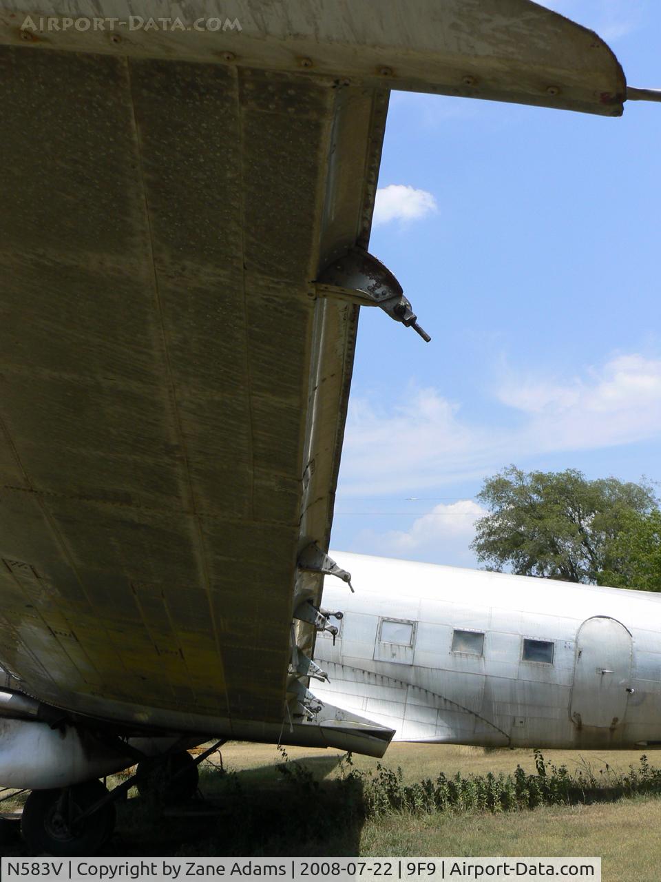 N583V, 1942 Douglas DC3C-S1C3G (C-47A-5-DK) C/N 12369, This aircraft has sat here for at least 20 years. For years it was ran every Sunday but never moved.