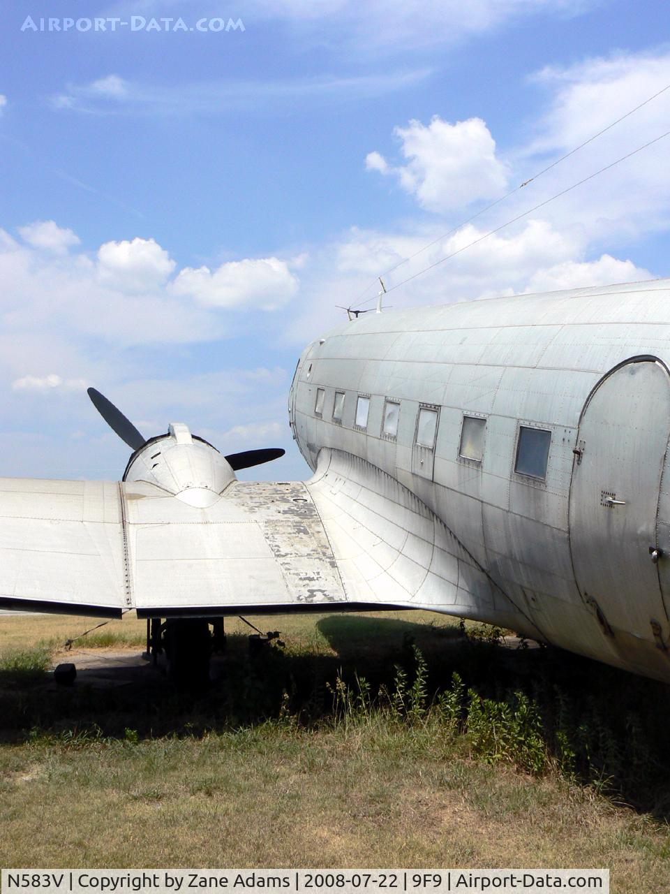 N583V, 1942 Douglas DC3C-S1C3G (C-47A-5-DK) C/N 12369, This aircraft has sat here for at least 20 years. For years it was ran every Sunday but never moved.