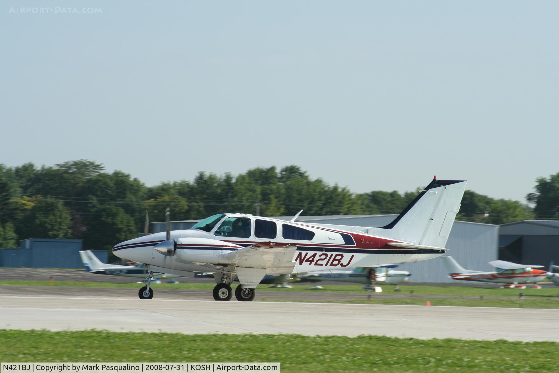 N421BJ, 1968 Beech 95-B55 (T42A) Baron C/N TC-1057, Beech B55