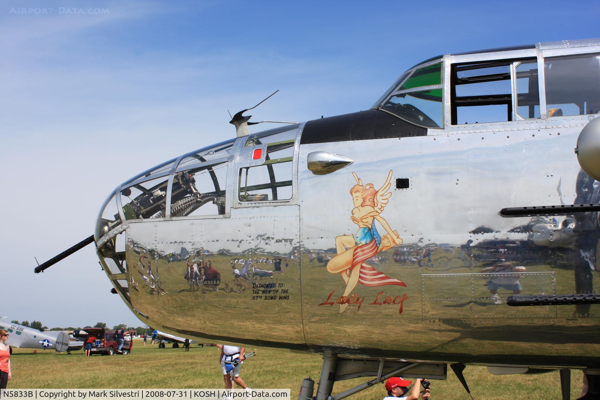 N5833B, 1945 North American B-25J Mitchell Mitchell C/N 108-47735, Oshkosh 2008