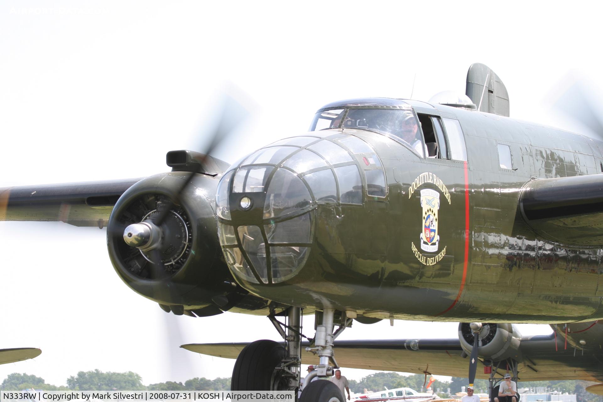 N333RW, 1944 North American B-25N Mitchell C/N 108-47488, Oshkosh 2008