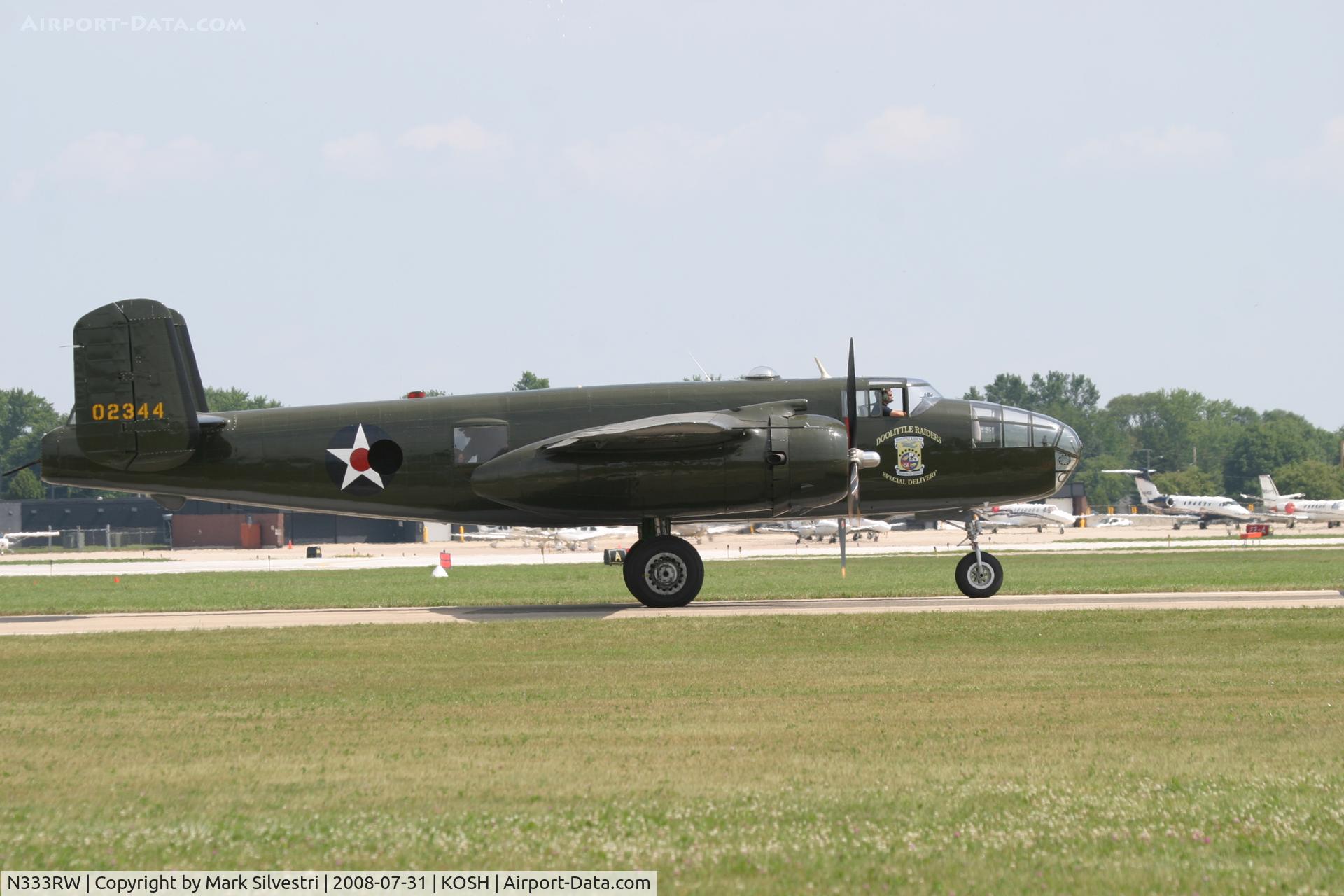 N333RW, 1944 North American B-25N Mitchell C/N 108-47488, Oshkosh 2008
