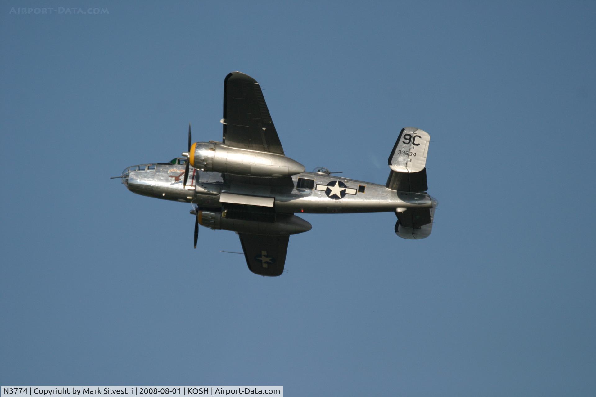 N3774, 1943 North American B-25D Mitchell C/N 100-23960, Oshkosh 2008