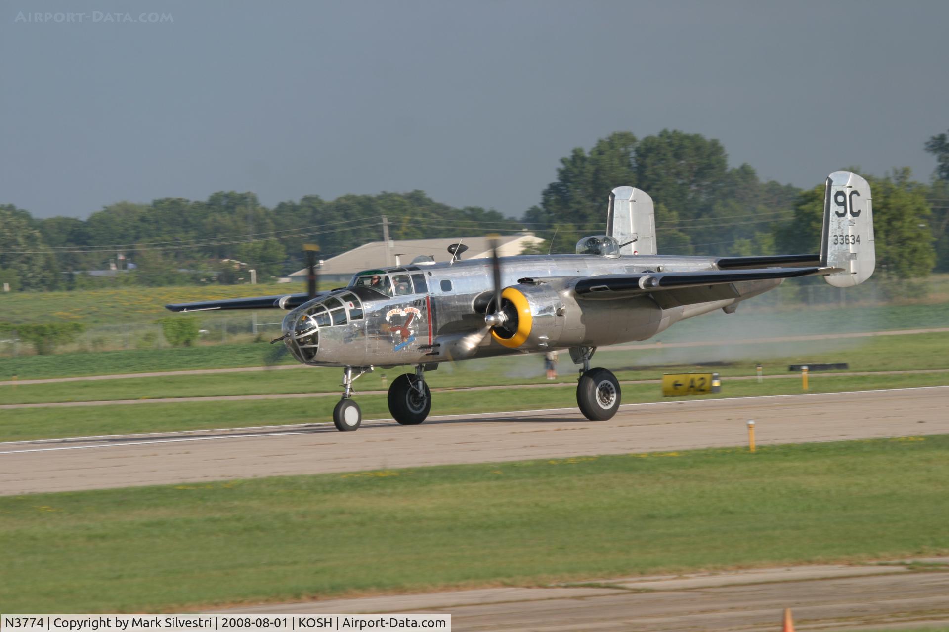 N3774, 1943 North American B-25D Mitchell C/N 100-23960, Oshkosh 2008