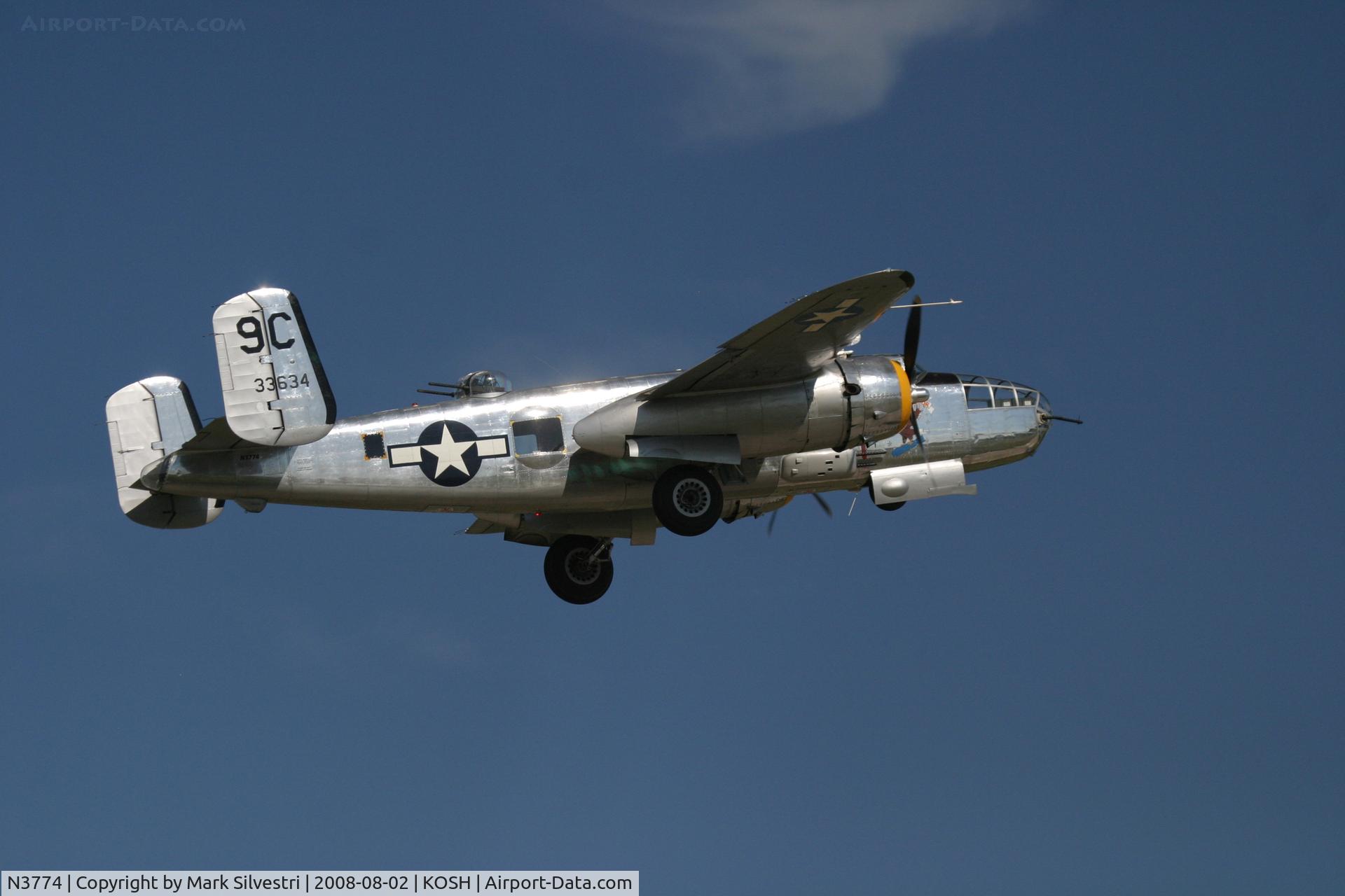 N3774, 1943 North American B-25D Mitchell C/N 100-23960, Oshkosh 2008