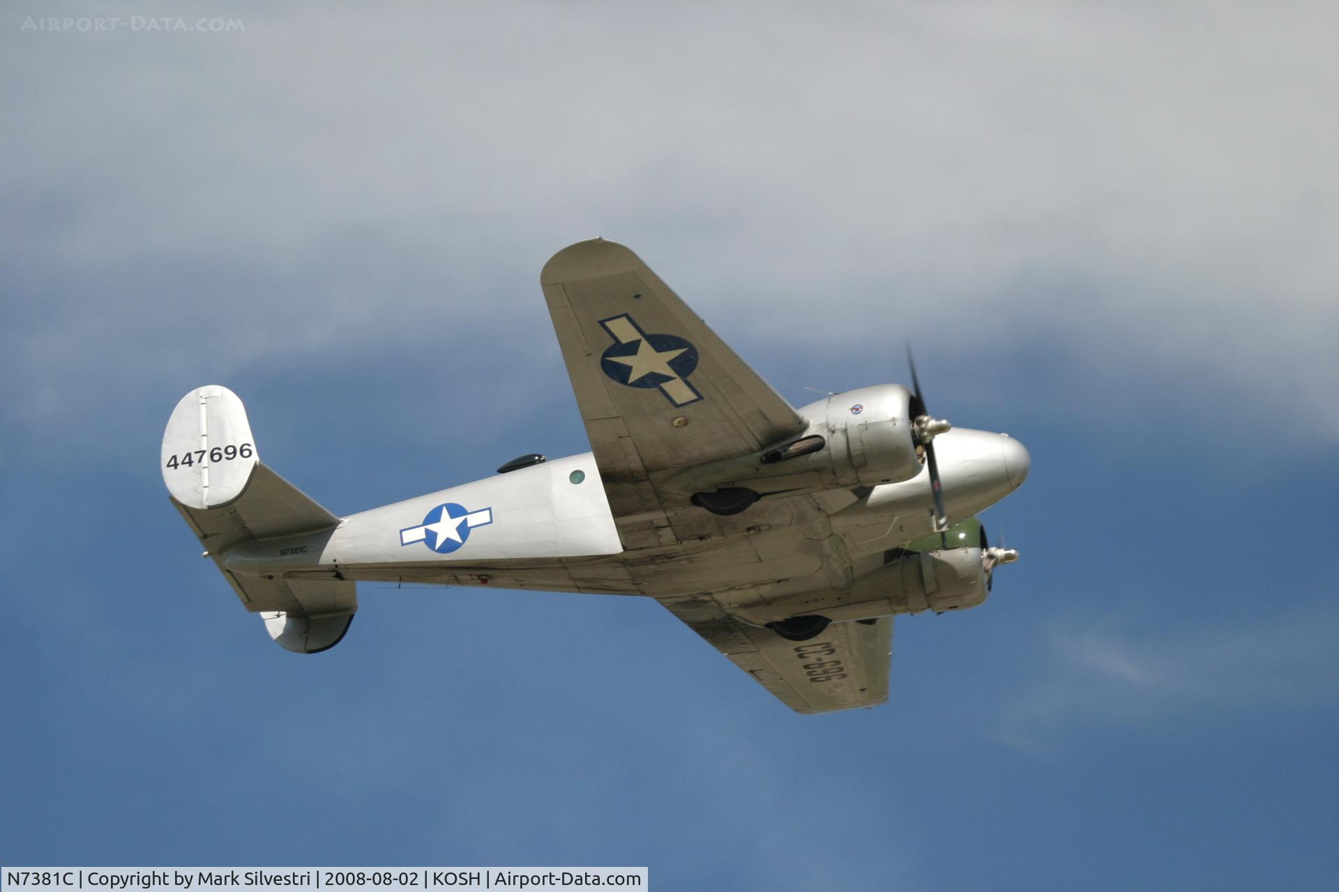 N7381C, 1944 Beech C18S C/N 8104, Oshkosh 2008