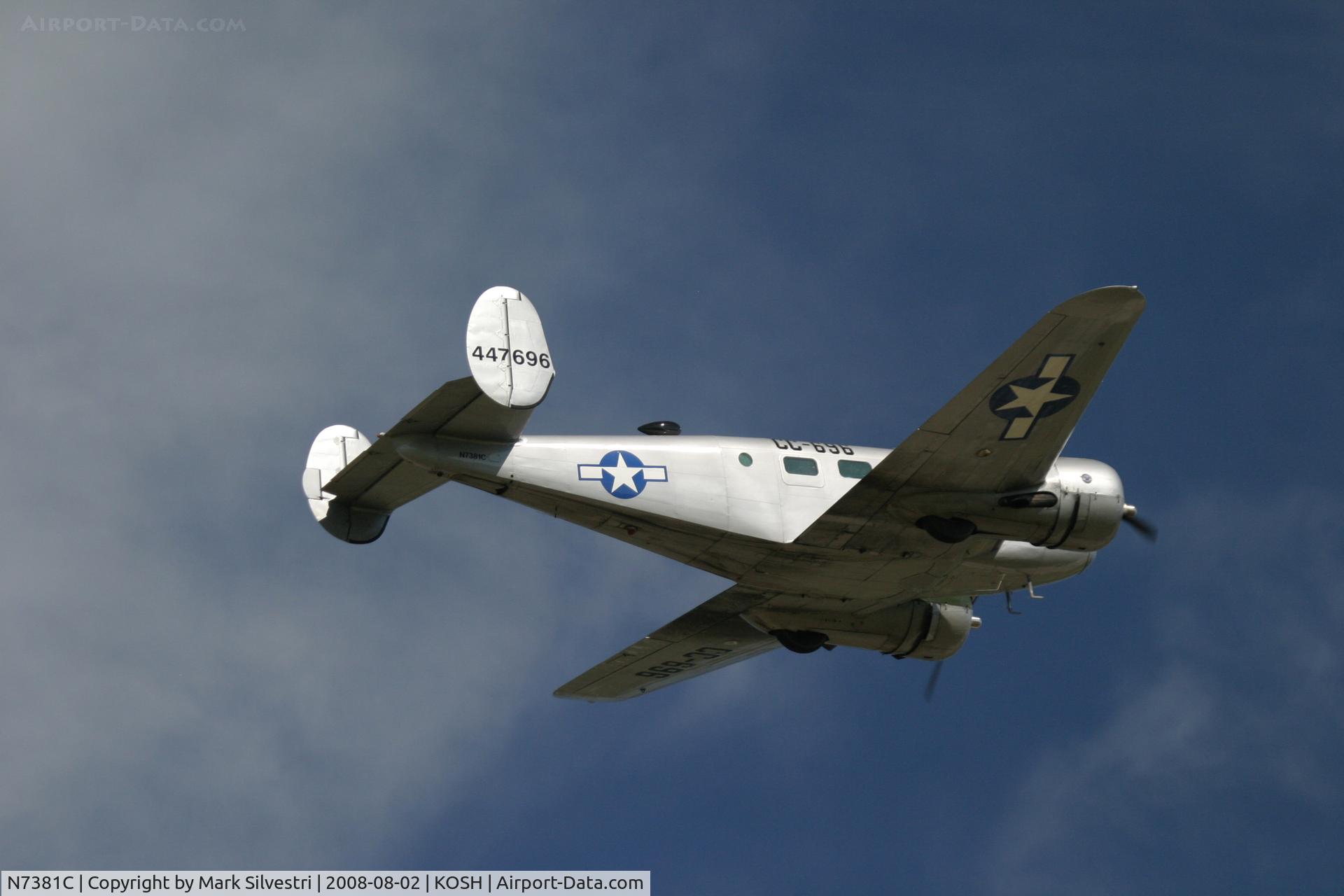 N7381C, 1944 Beech C18S C/N 8104, Oshkosh 2008