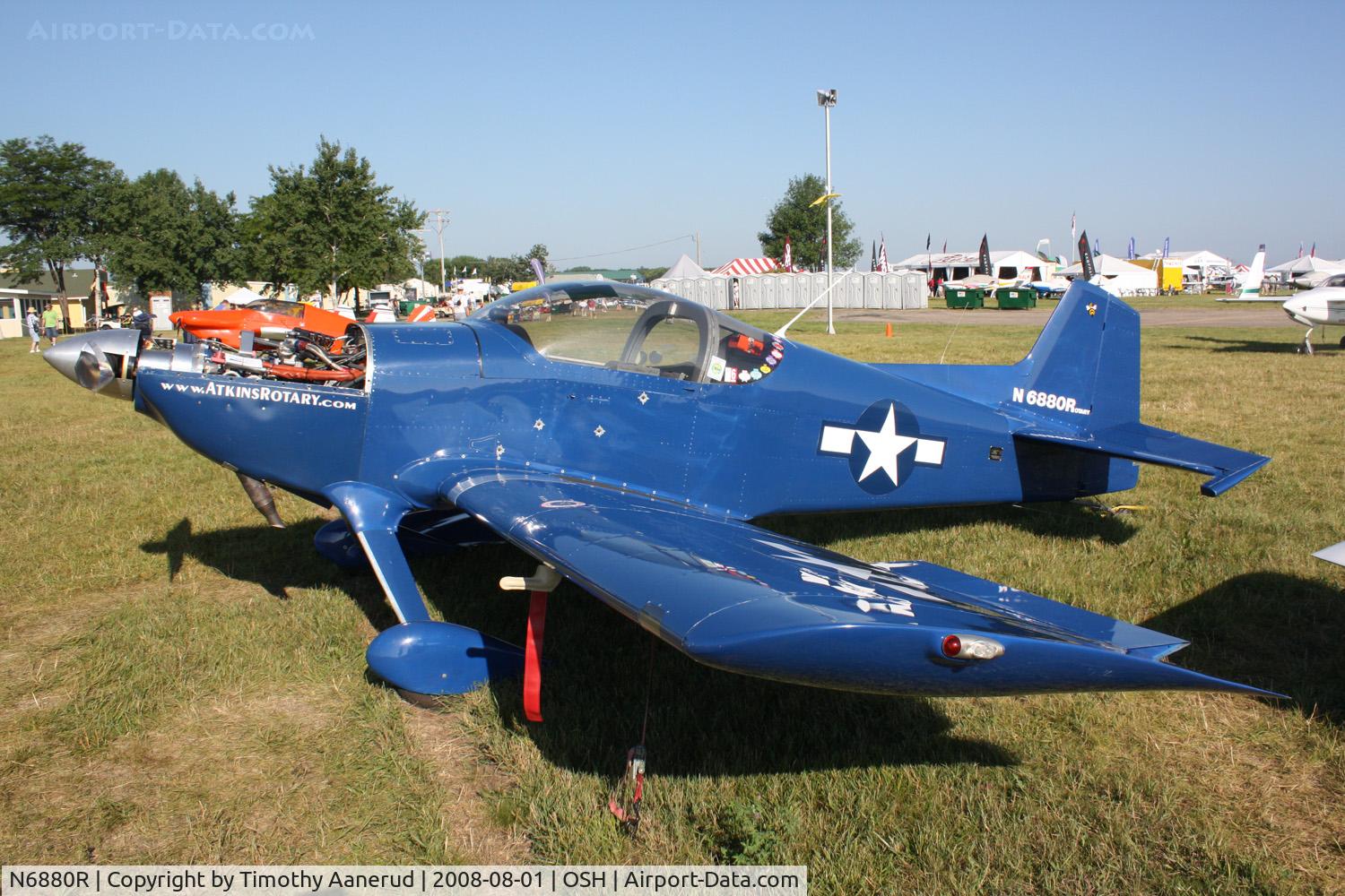 N6880R, 1995 Vans RV-6 C/N 21067, EAA AirVenture 2008, Mazda rotary powered