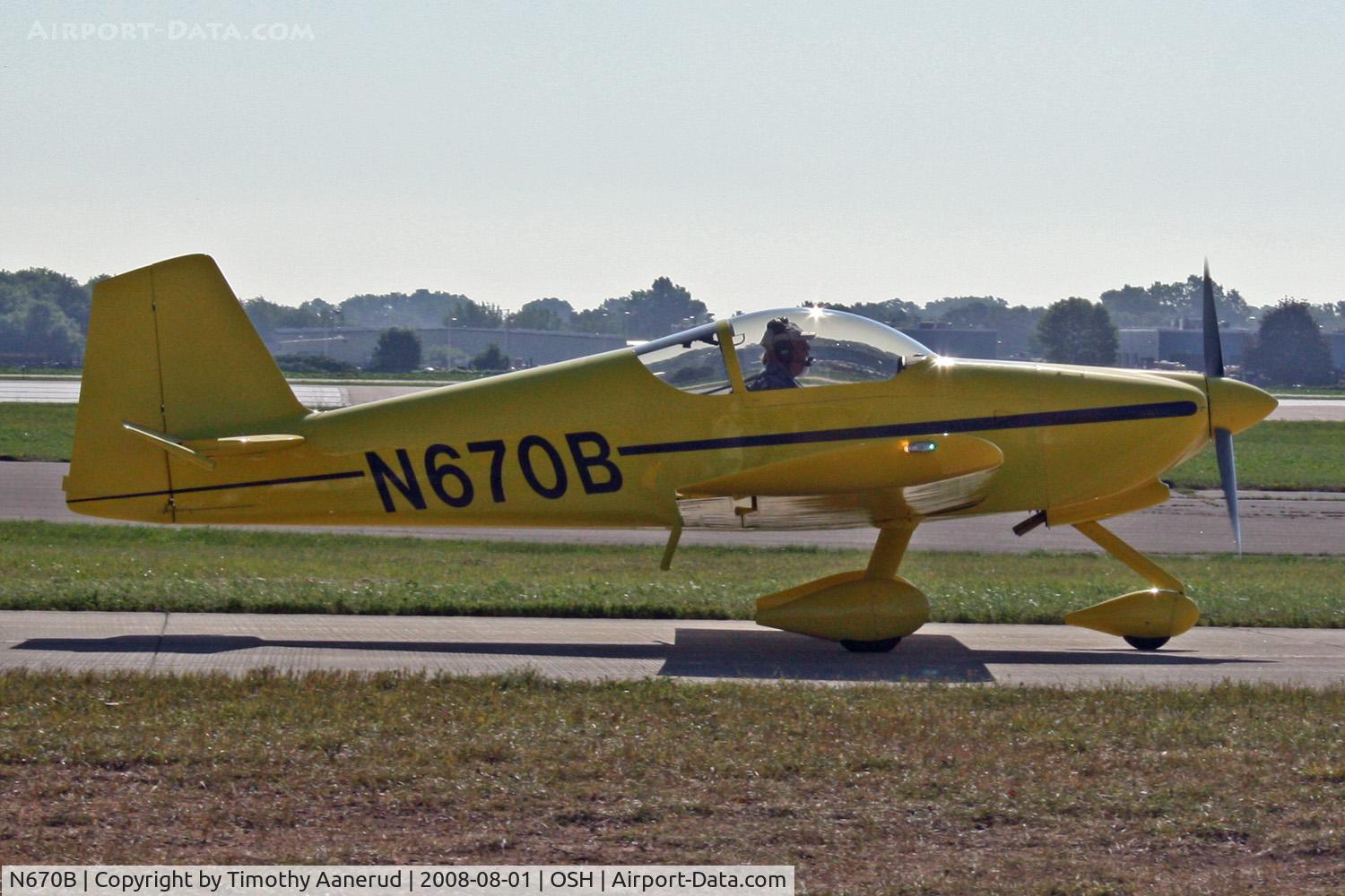 N670B, 2007 Vans RV-6A C/N 60176, EAA AirVenture 2008