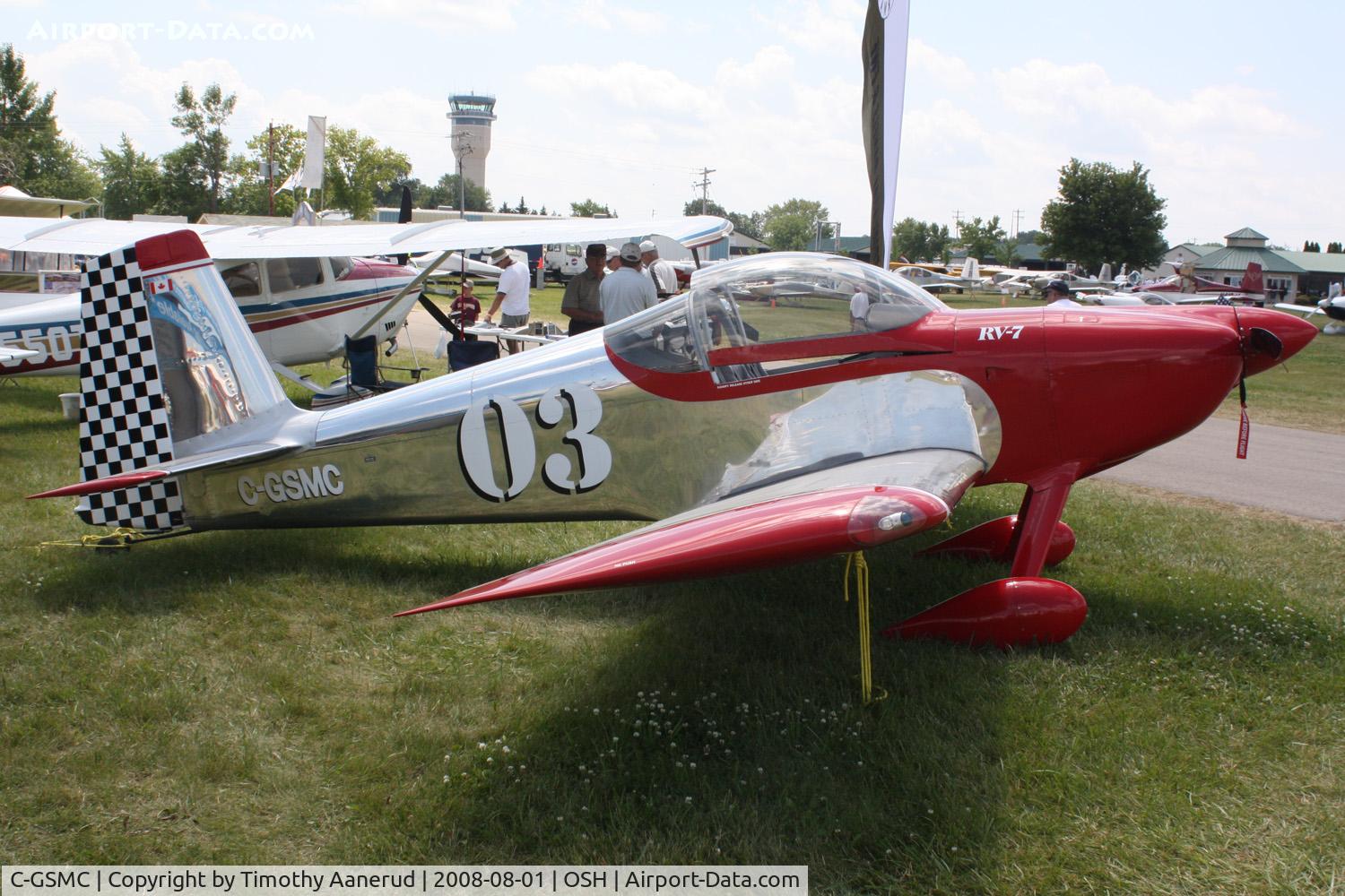 C-GSMC, 2006 Vans RV-7 C/N 7236, EAA AirVenture 2008