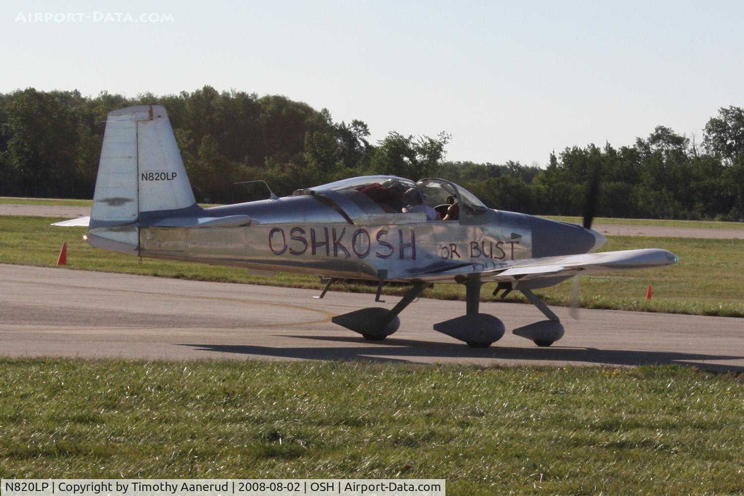 N820LP, 2004 Vans RV-9A C/N 90103, EAA AirVenture 2008, Oshkosh or Bust