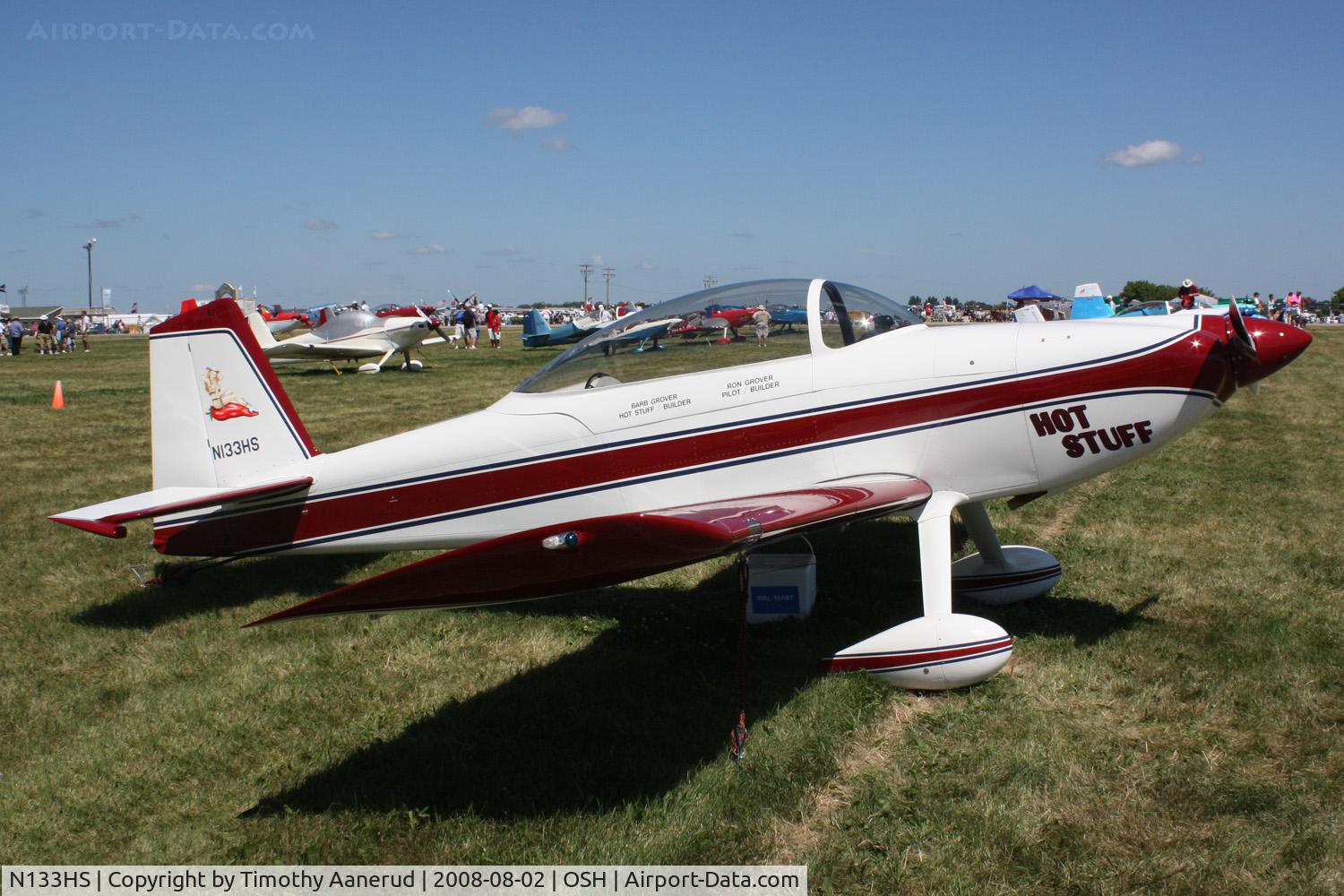 N133HS, 2000 Vans RV-8 C/N 80133, EAA AirVenture 2008, Hot Stuff