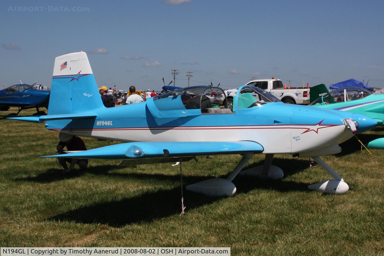 N194GL, 2003 Vans RV-9A C/N 90118, EAA AirVenture 2008, Get Busy Livin'