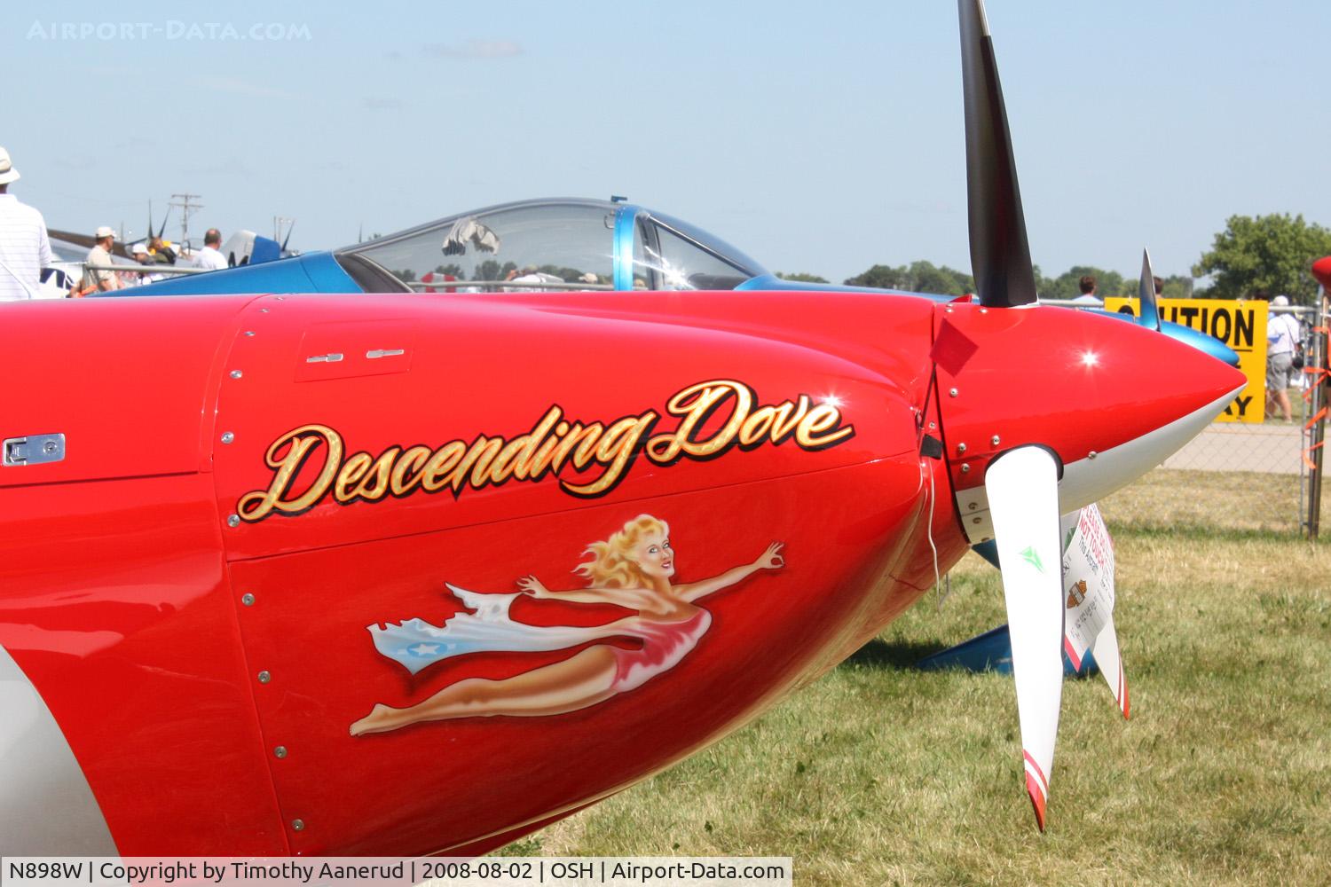 N898W, 2007 Vans RV-8 C/N 80792, EAA AirVenture 2008, Descending Dove