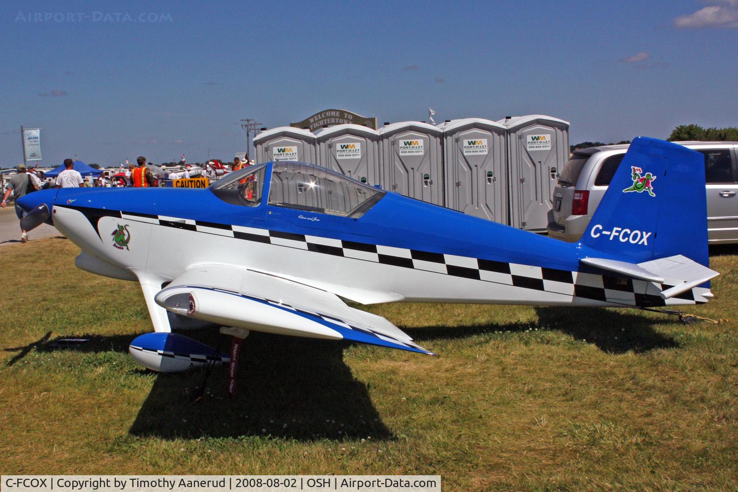 C-FCOX, 2008 Vans RV-7 C/N 71512, EAA AirVenture 2008