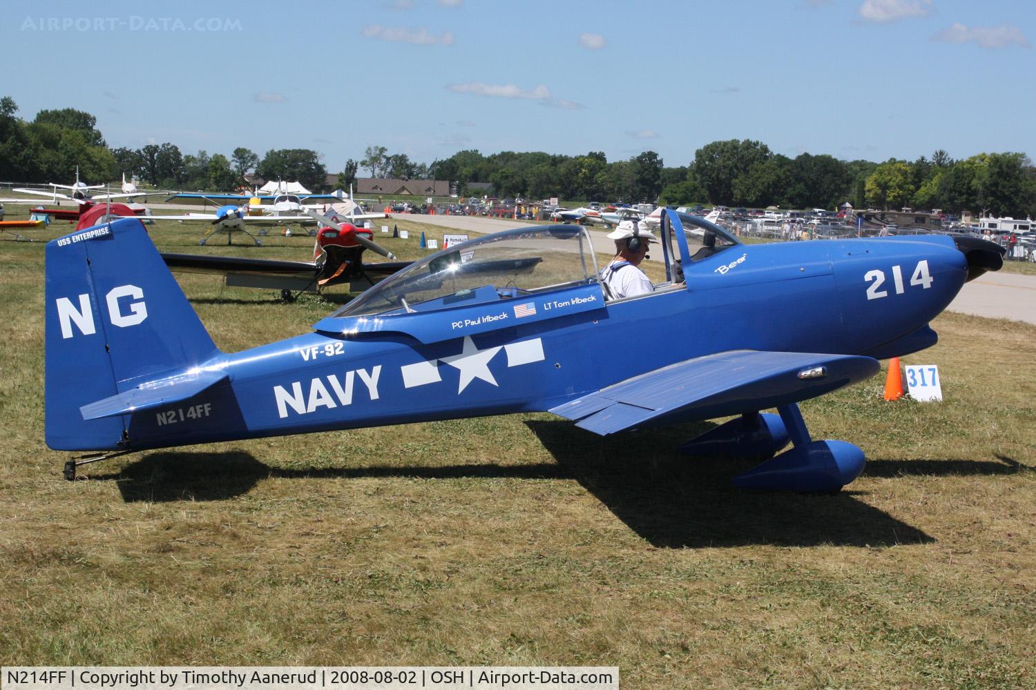 N214FF, Vans RV-8 C/N 80687, EAA AirVenture 2008