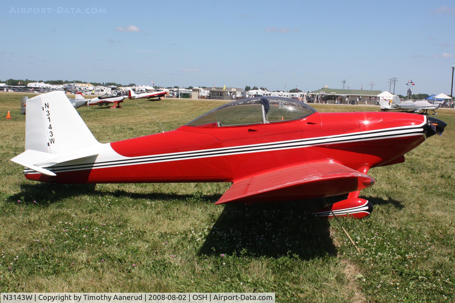 N3143W, 1991 Vans RV-4 C/N 1920, EAA AirVenture 2008