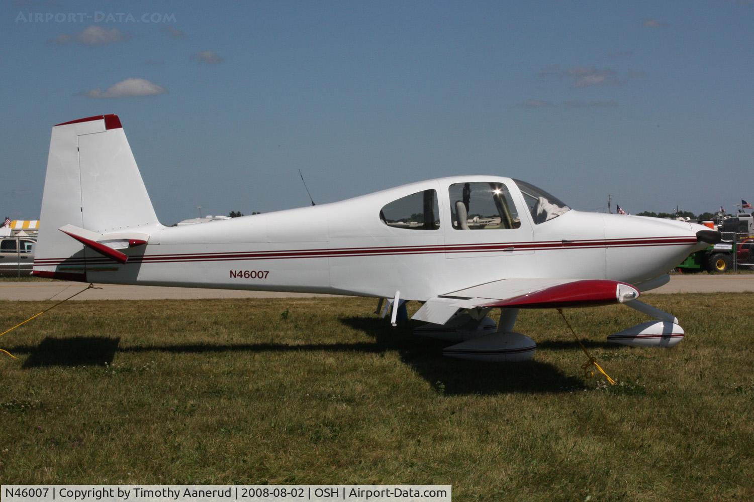 N46007, 2008 Vans RV-10 C/N 549702, EAA AirVenture 2008, looks like an RV-10, but registered as: AIRCRAFT BUILDERS ASSOC LLC model DC10