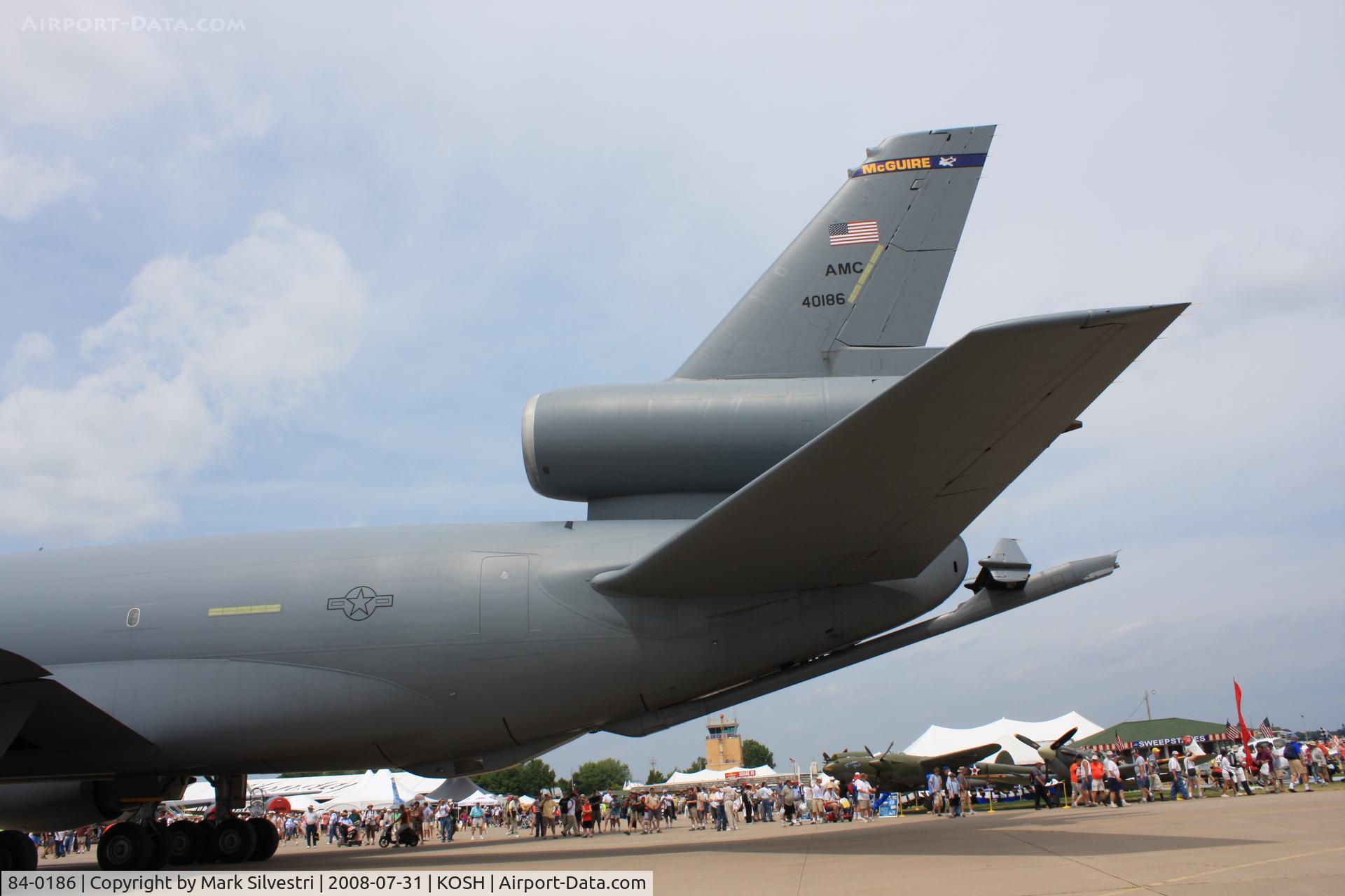 84-0186, McDonnell Douglas KC-10A Extender C/N 48225, Oshkosh 2008