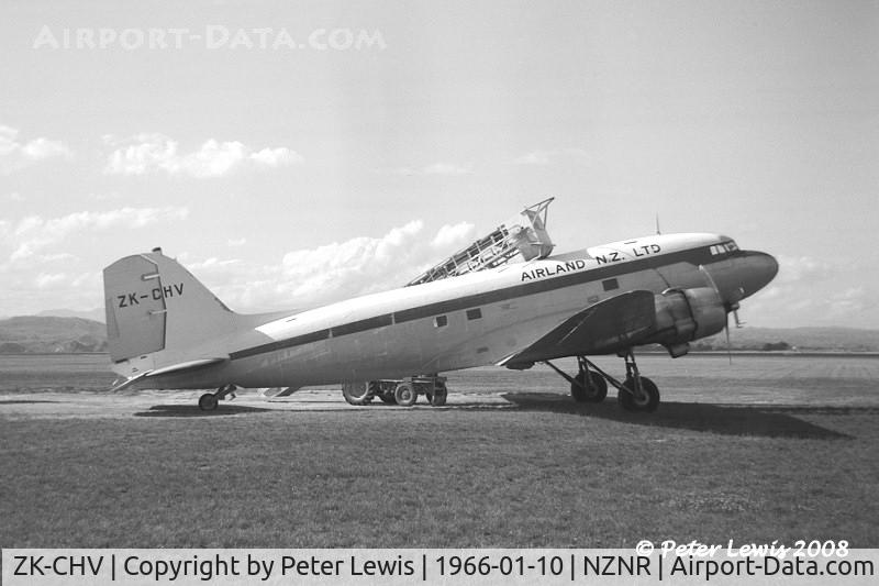 ZK-CHV, 1944 Douglas DC-3 C/N 17093, Airland (NZ) Ltd., Palmerston North